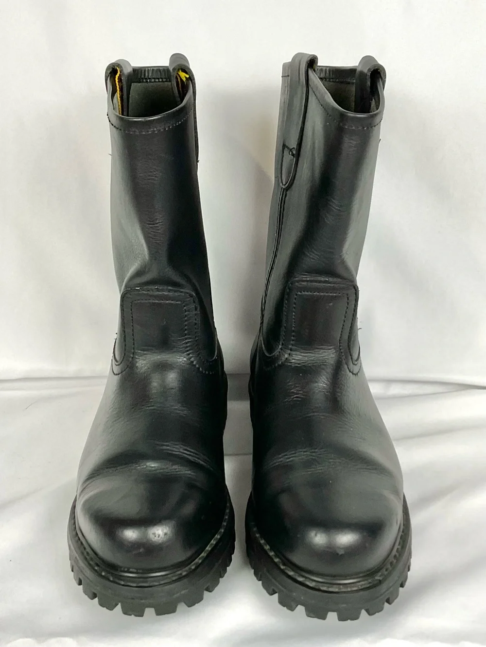Cebu Safety Toe Leather Work Boots Oull On Men's Sz 6.5 Black Mexico